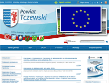 Tablet Screenshot of fundusze.powiat.tczew.pl